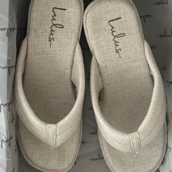 Lulus Averell Beige Platform Sandals Size 9 – New in Box - Picture 2 of 4